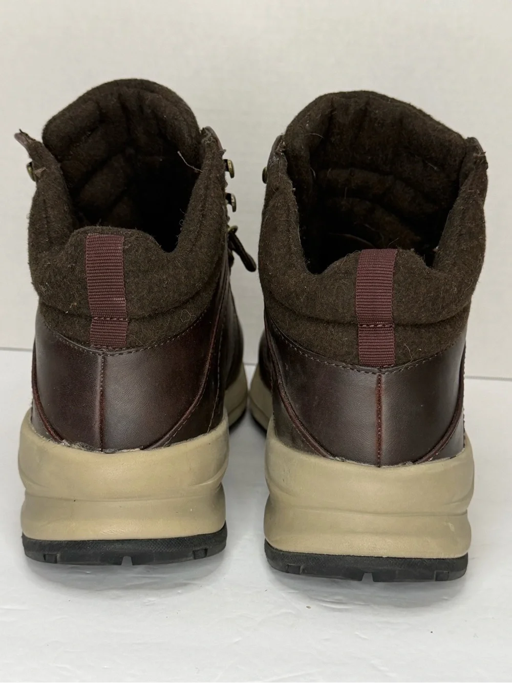 Khombu Men’s 11 Brown Lace Up Hiking Ankle Boots Outdoor Casual NWOT - Picture 3 of 8